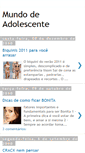 Mobile Screenshot of mundosodeadolescente.blogspot.com