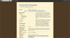 Desktop Screenshot of conservativeeconomics.blogspot.com