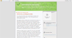 Desktop Screenshot of administracionelectronica-gap.blogspot.com