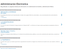 Tablet Screenshot of administracionelectronica-gap.blogspot.com