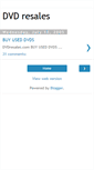 Mobile Screenshot of dvdresales.blogspot.com