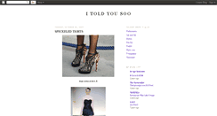 Desktop Screenshot of itoldyousoo.blogspot.com