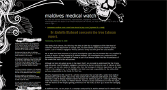 Desktop Screenshot of maldivesmedicalwatch.blogspot.com