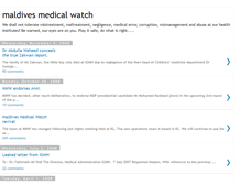 Tablet Screenshot of maldivesmedicalwatch.blogspot.com