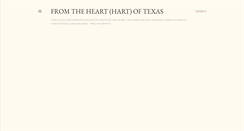 Desktop Screenshot of fromtheheartoftexas.blogspot.com