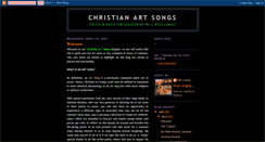 Desktop Screenshot of christianartsongs.blogspot.com