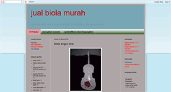 Desktop Screenshot of jual-biola-murah.blogspot.com