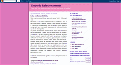 Desktop Screenshot of clubedorelacionamento.blogspot.com