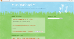 Desktop Screenshot of missmshael.blogspot.com