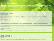 Tablet Screenshot of doorsofknowledge.blogspot.com