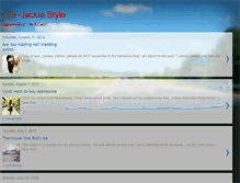 Tablet Screenshot of lifejackiestyle.blogspot.com