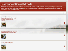 Tablet Screenshot of bjsgourmetfoods.blogspot.com