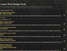 Tablet Screenshot of learnwebdesigntool.blogspot.com