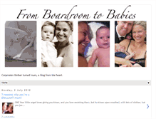Tablet Screenshot of fromboardroomtobabies.blogspot.com