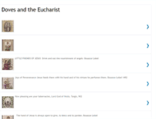 Tablet Screenshot of dovesandtheeucharist.blogspot.com