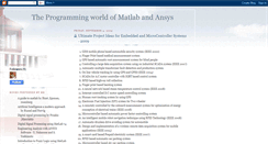 Desktop Screenshot of matlab-ansys.blogspot.com