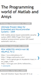 Mobile Screenshot of matlab-ansys.blogspot.com