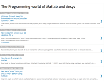 Tablet Screenshot of matlab-ansys.blogspot.com