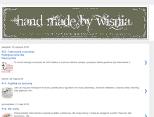 Tablet Screenshot of handmadebywisnia.blogspot.com