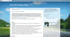 Desktop Screenshot of euro2012newsblog.blogspot.com