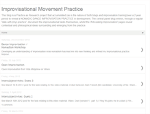 Tablet Screenshot of danceimprovisationpractice.blogspot.com