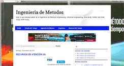 Desktop Screenshot of ingenieriametodos.blogspot.com