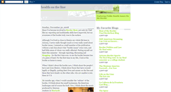 Desktop Screenshot of healthontheline.blogspot.com
