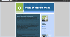 Desktop Screenshot of createanincomeonline.blogspot.com