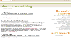 Desktop Screenshot of davidssecretblog.blogspot.com