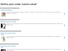 Tablet Screenshot of datosdetusalud.blogspot.com