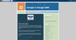 Desktop Screenshot of enoughisenough2006.blogspot.com