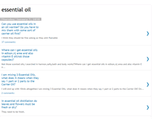 Tablet Screenshot of essential-oil-e.blogspot.com