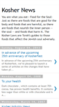 Mobile Screenshot of koshernews.blogspot.com