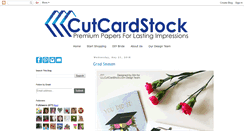 Desktop Screenshot of cutcardstock.blogspot.com