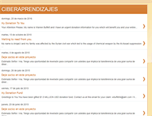 Tablet Screenshot of ciberaprendizajes.blogspot.com
