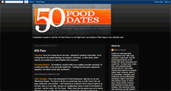 Desktop Screenshot of 50fooddates.blogspot.com