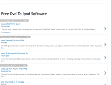 Tablet Screenshot of freedvdtoipodsoftware.blogspot.com