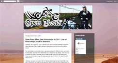 Desktop Screenshot of openroadbikergear.blogspot.com