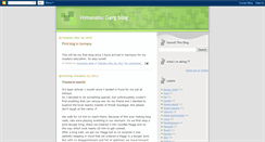 Desktop Screenshot of himanshugargblog.blogspot.com