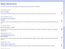 Tablet Screenshot of dailymnemonic.blogspot.com