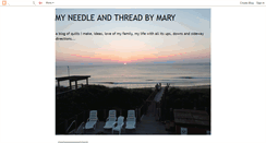 Desktop Screenshot of mary-myneedlethread.blogspot.com