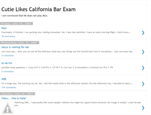 Tablet Screenshot of cutielikescaliforniabarexam.blogspot.com