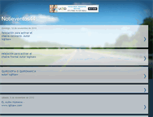 Tablet Screenshot of notieventos44.blogspot.com