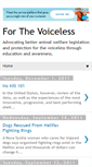 Mobile Screenshot of 4thevoiceless.blogspot.com