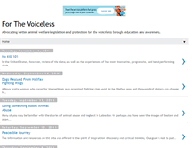 Tablet Screenshot of 4thevoiceless.blogspot.com