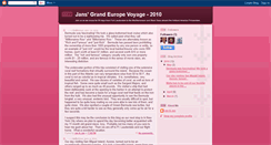 Desktop Screenshot of jansgrandeuropevoyage-2010.blogspot.com