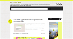 Desktop Screenshot of mytinyscreen.blogspot.com