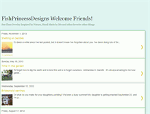 Tablet Screenshot of fishprincessdesigns.blogspot.com