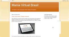 Desktop Screenshot of maniavirtualbrasil.blogspot.com