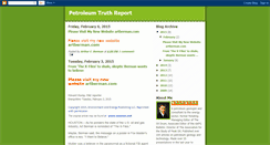 Desktop Screenshot of petroleumtruthreport.blogspot.com